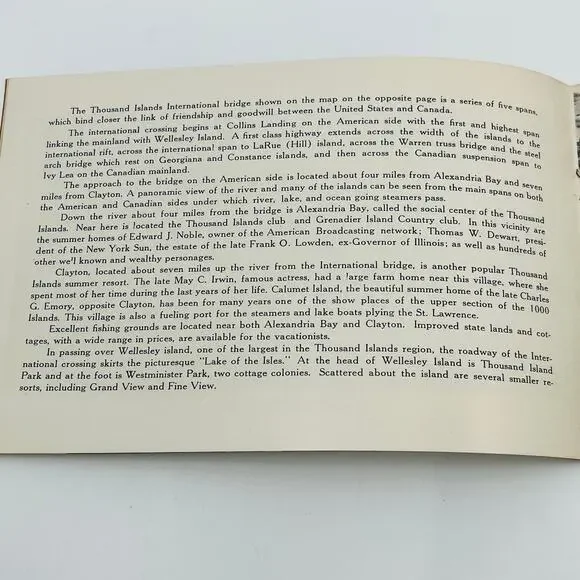 1930s Views of Thousand Islands St. Lawrence River Souvenir Photo Book NY TD8 - Picture 2 of 6